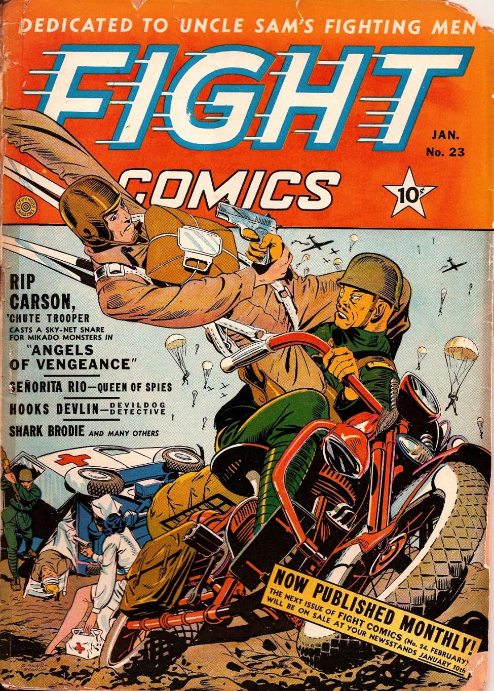 Comic Book Cover For Fight Comics 23
