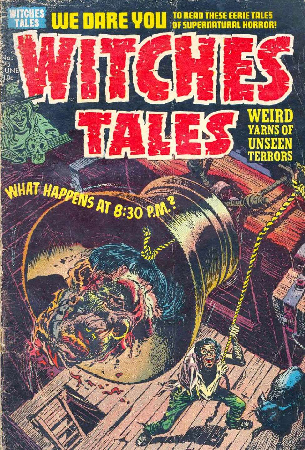 Comic Book Cover For Witches Tales 25