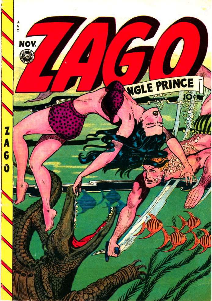 Comic Book Cover For Zago, Jungle Prince 2