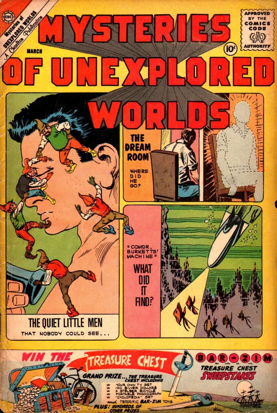 Comic Book Cover For Mysteries of Unexplored Worlds 23