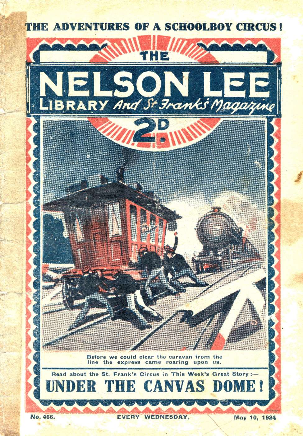 Book Cover For Nelson Lee Library s1 466 - Under the Canvas Dome