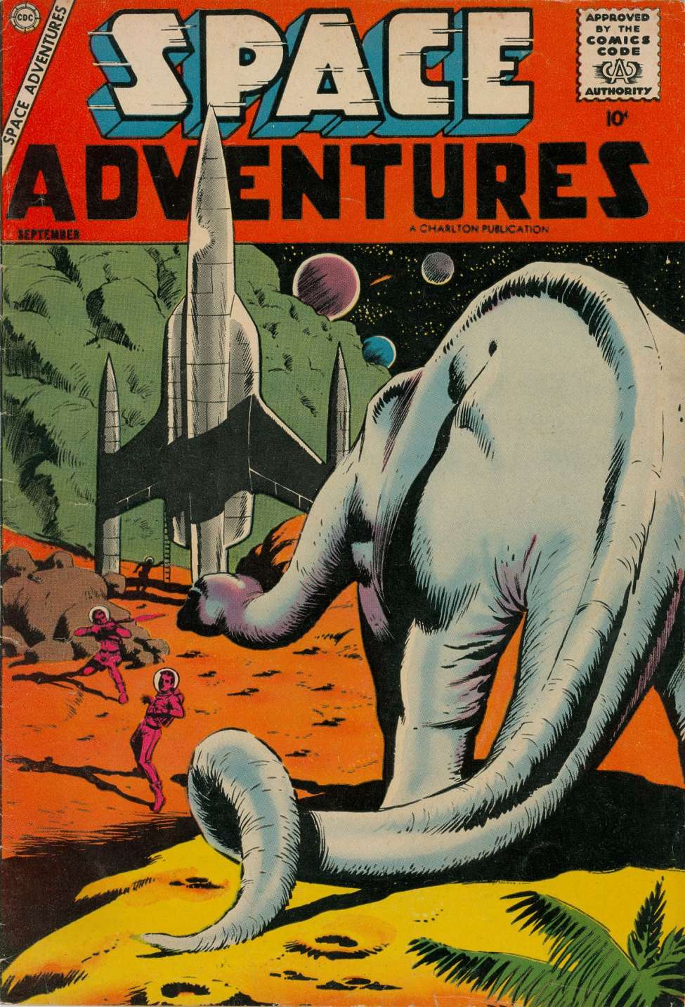 Comic Book Cover For Space Adventures 25