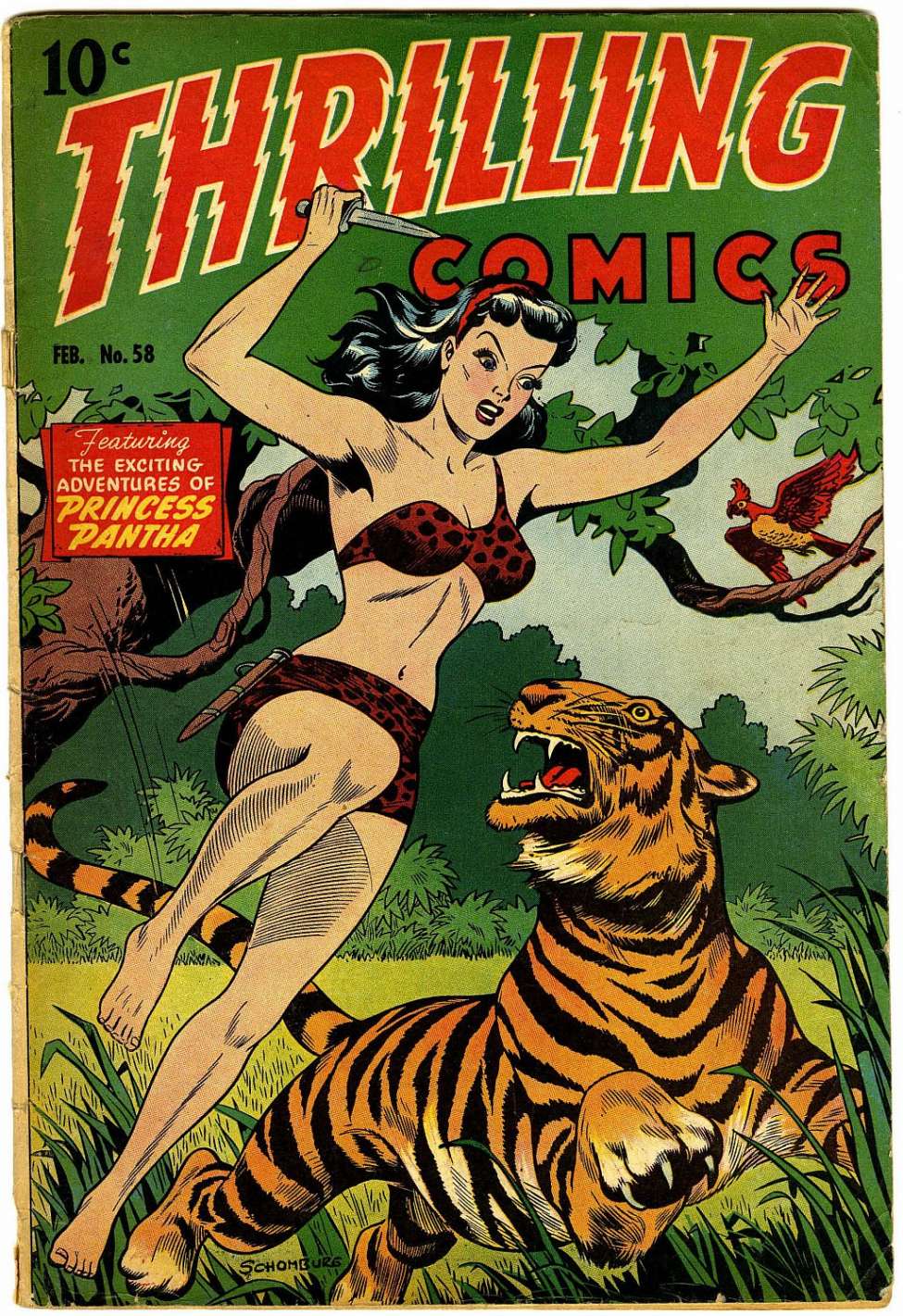 Book Cover For Thrilling Comics 58 - Version 2