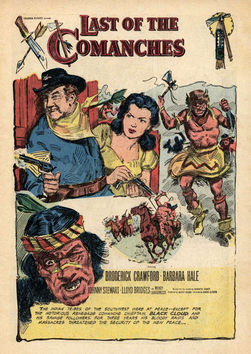 Comic Book Cover For Last Of The Comanches (nn)