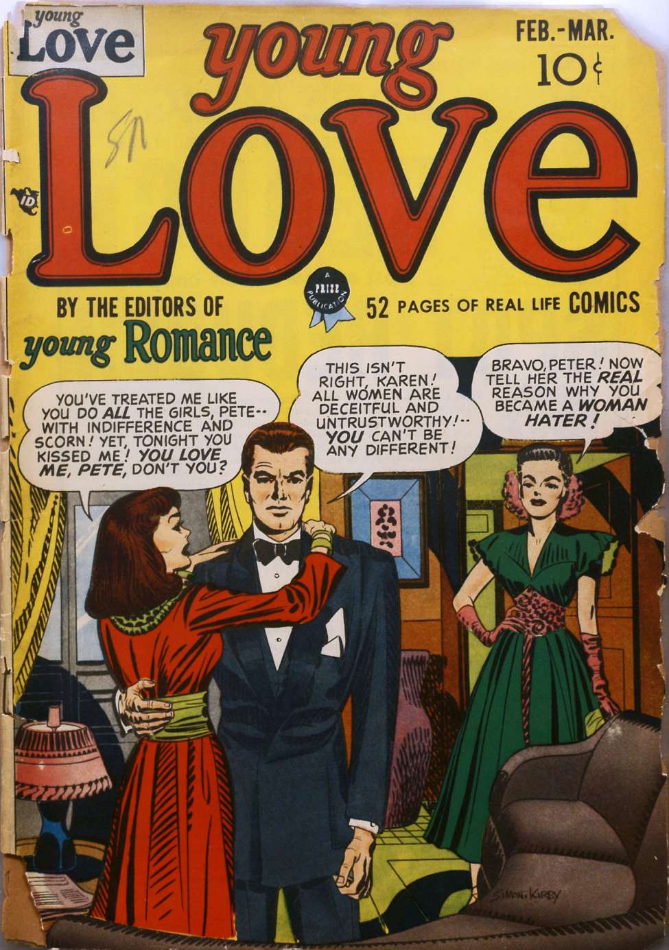 Comic Book Cover For Young Love 1