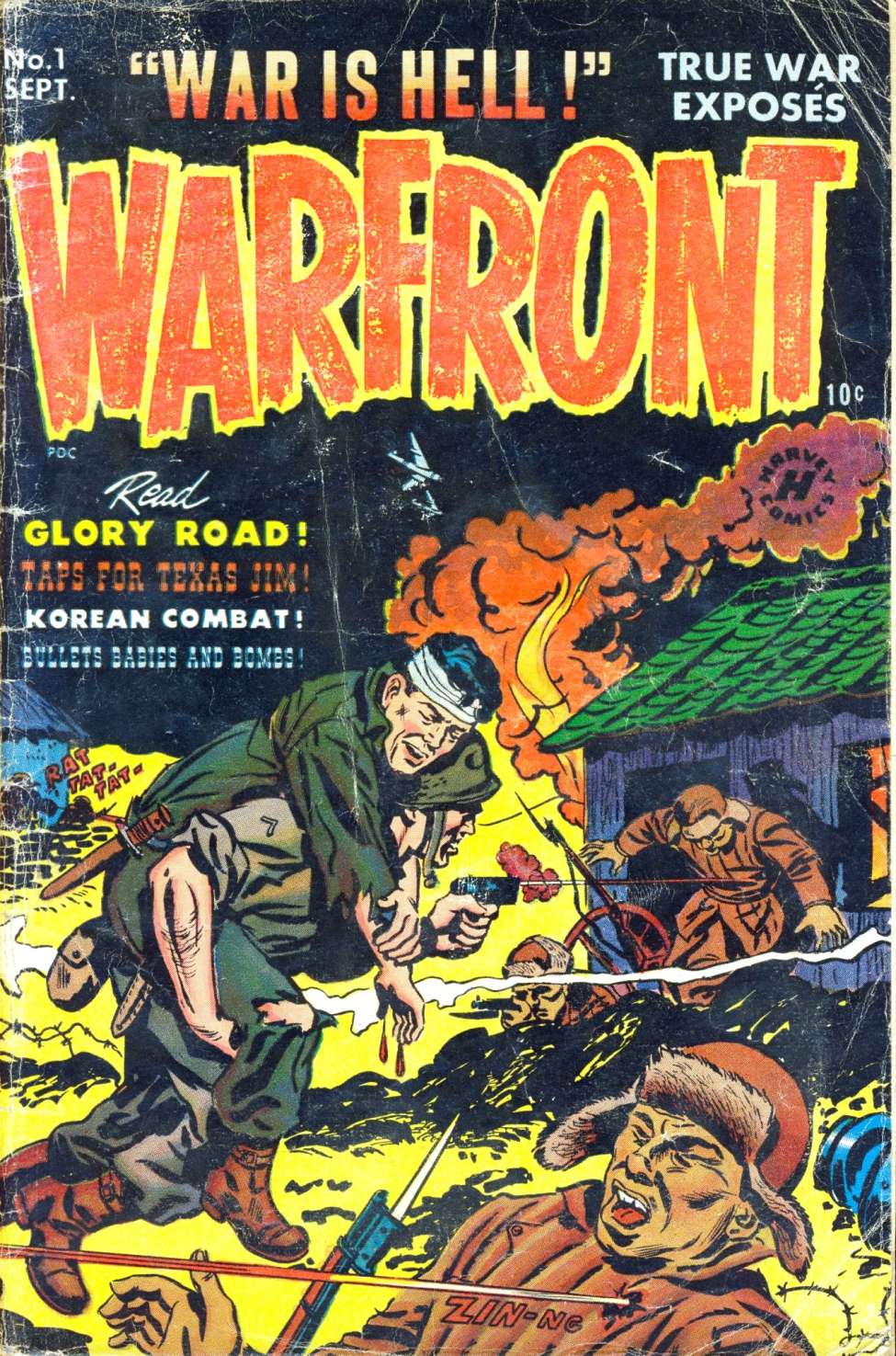 Comic Book Cover For Warfront 1