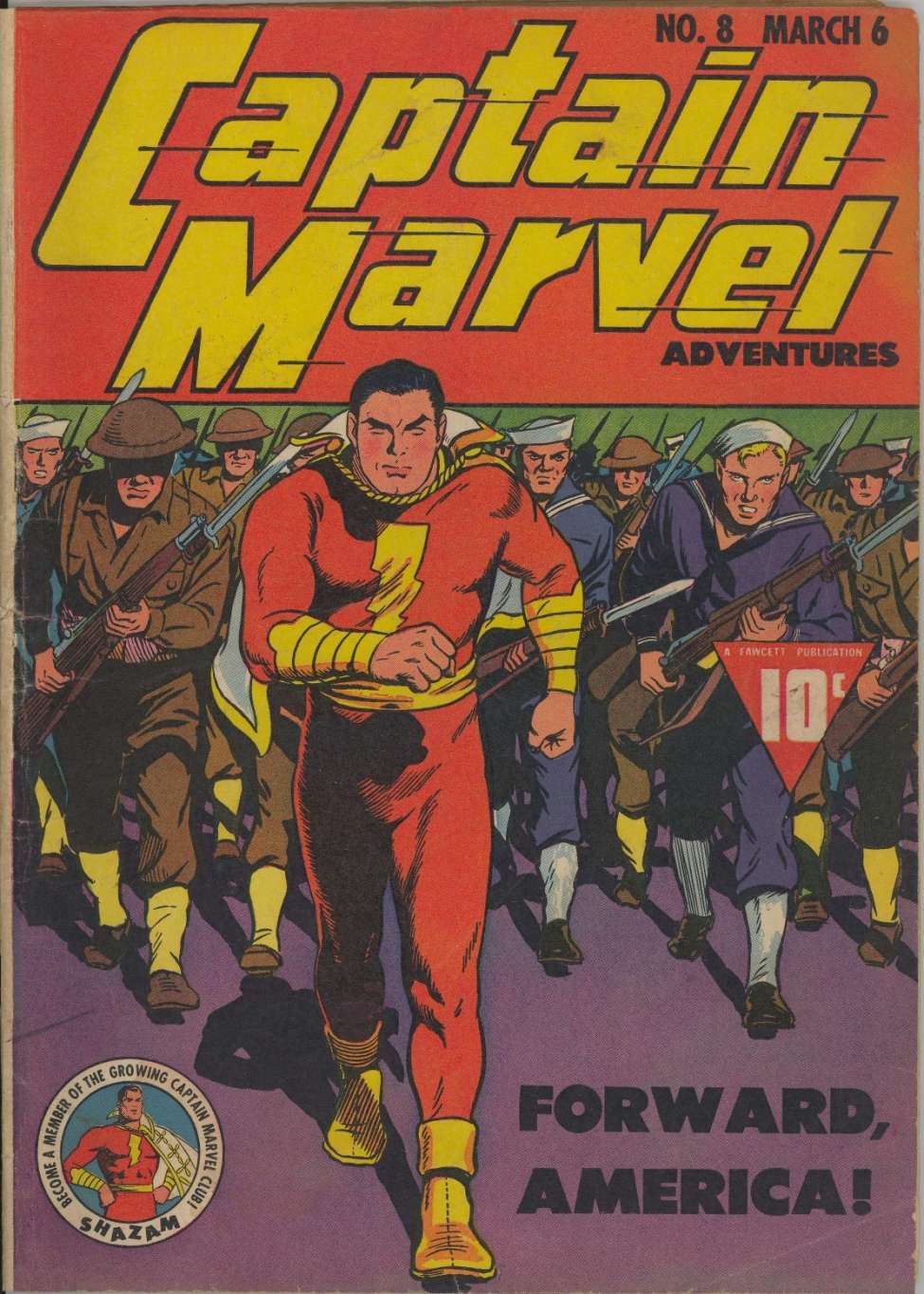 Comic Book Cover For Captain Marvel Adventures 8