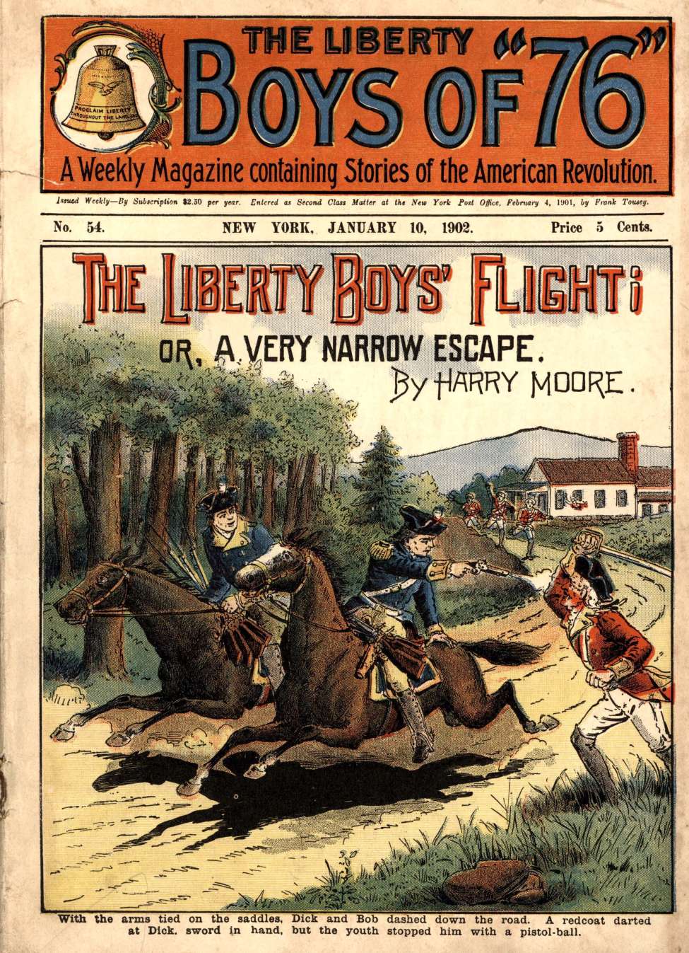 Book Cover For The Liberty Boys of 76 54 - The Liberty Boy's Flight