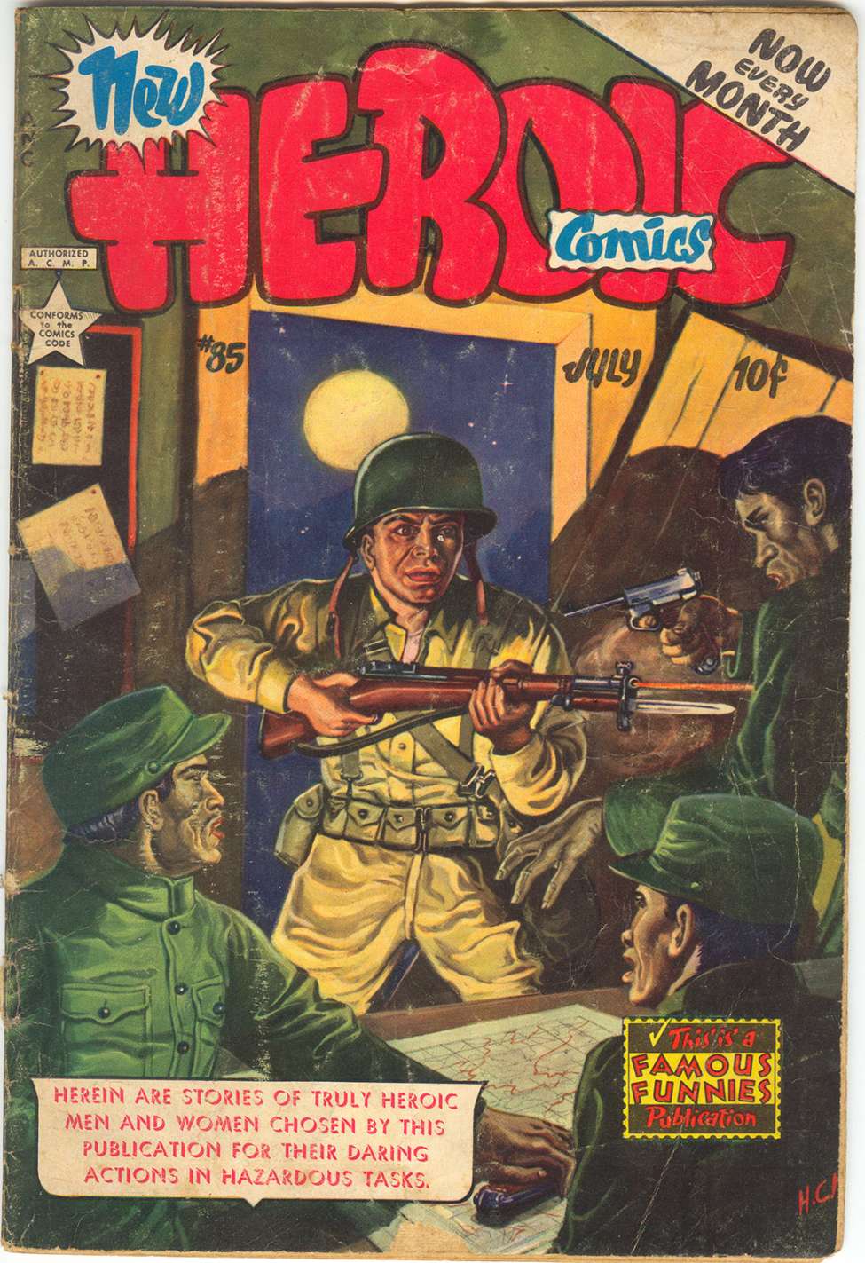 Book Cover For New Heroic Comics 85 - Version 1