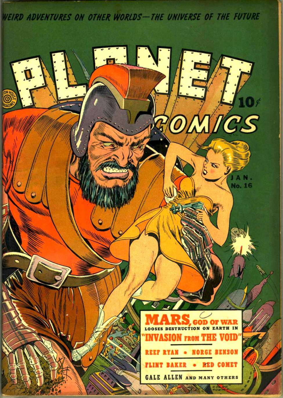 Comic Book Cover For Planet Comics 16 (alt) - Version 2