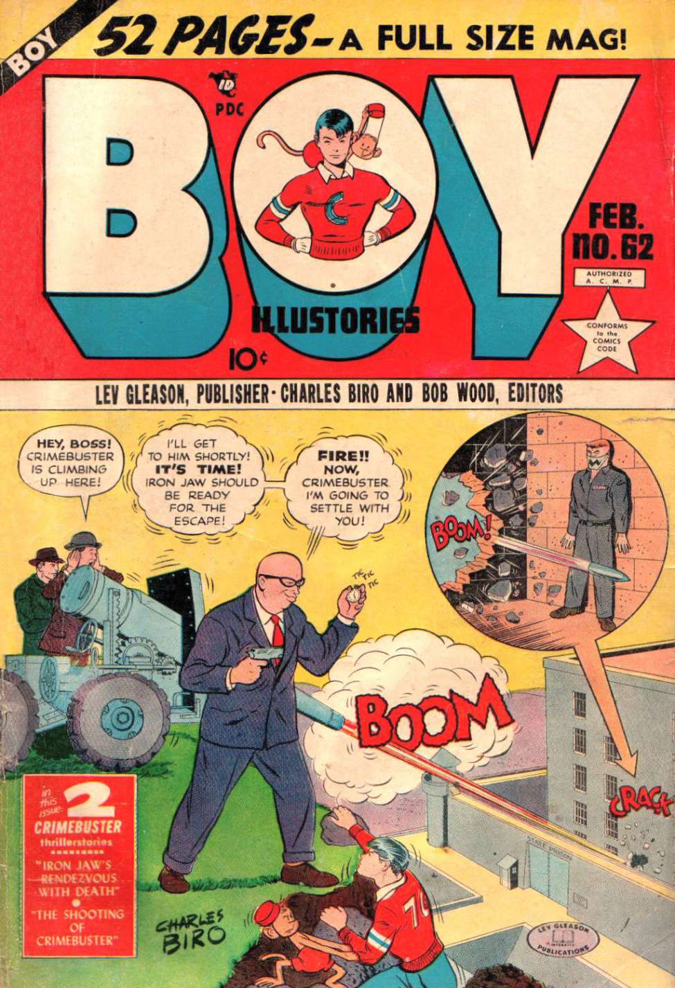 Comic Book Cover For Boy Comics 62 - Version 2