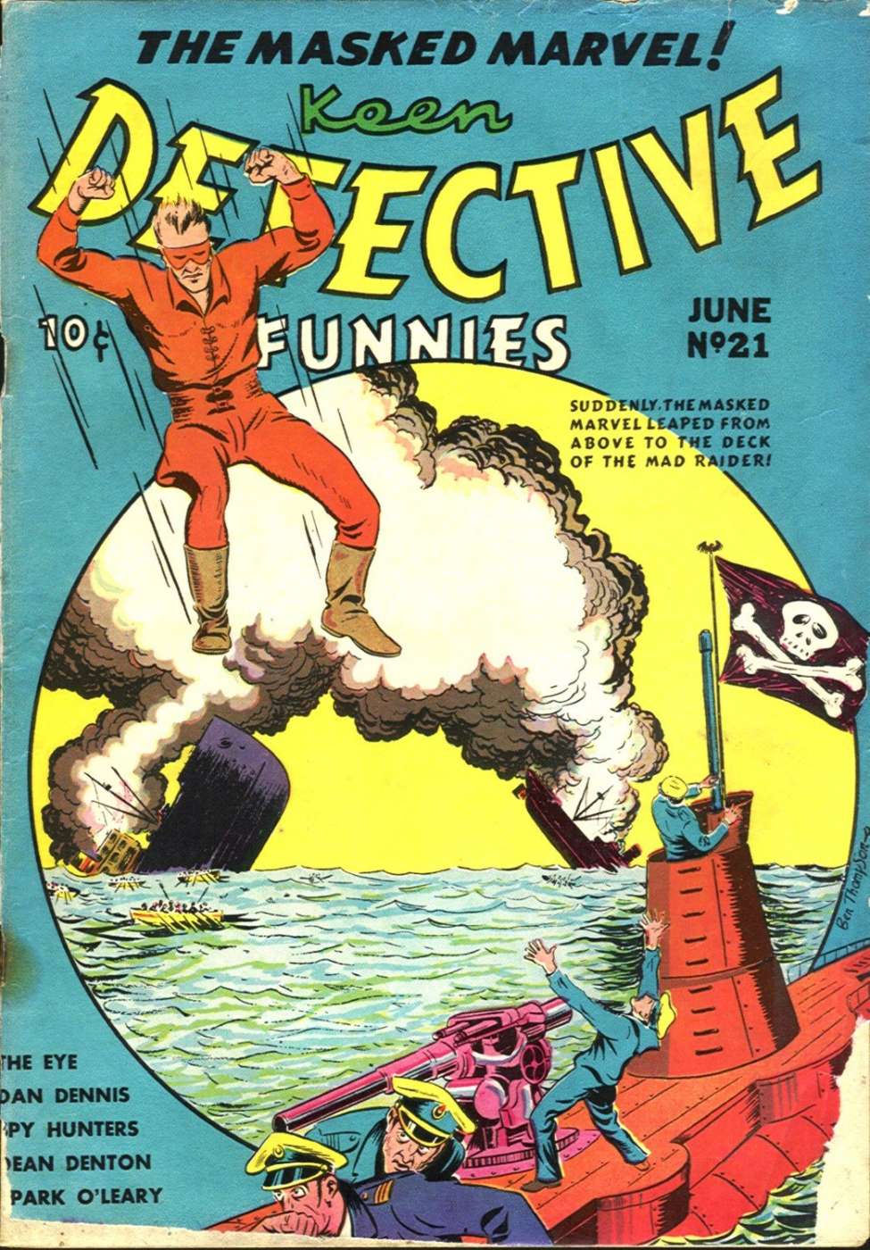 Comic Book Cover For Keen Detective Funnies 21