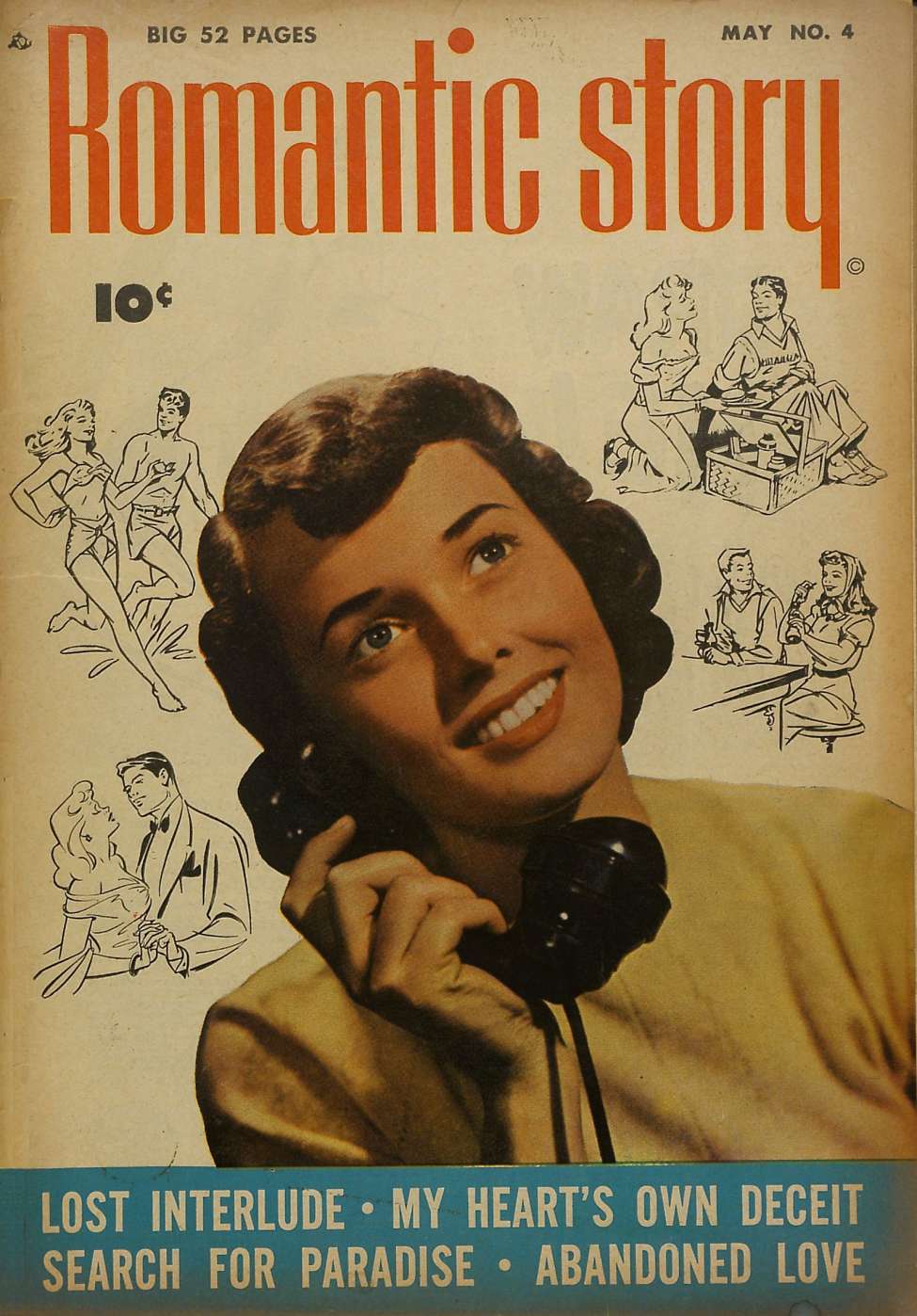 Comic Book Cover For Romantic Story 4