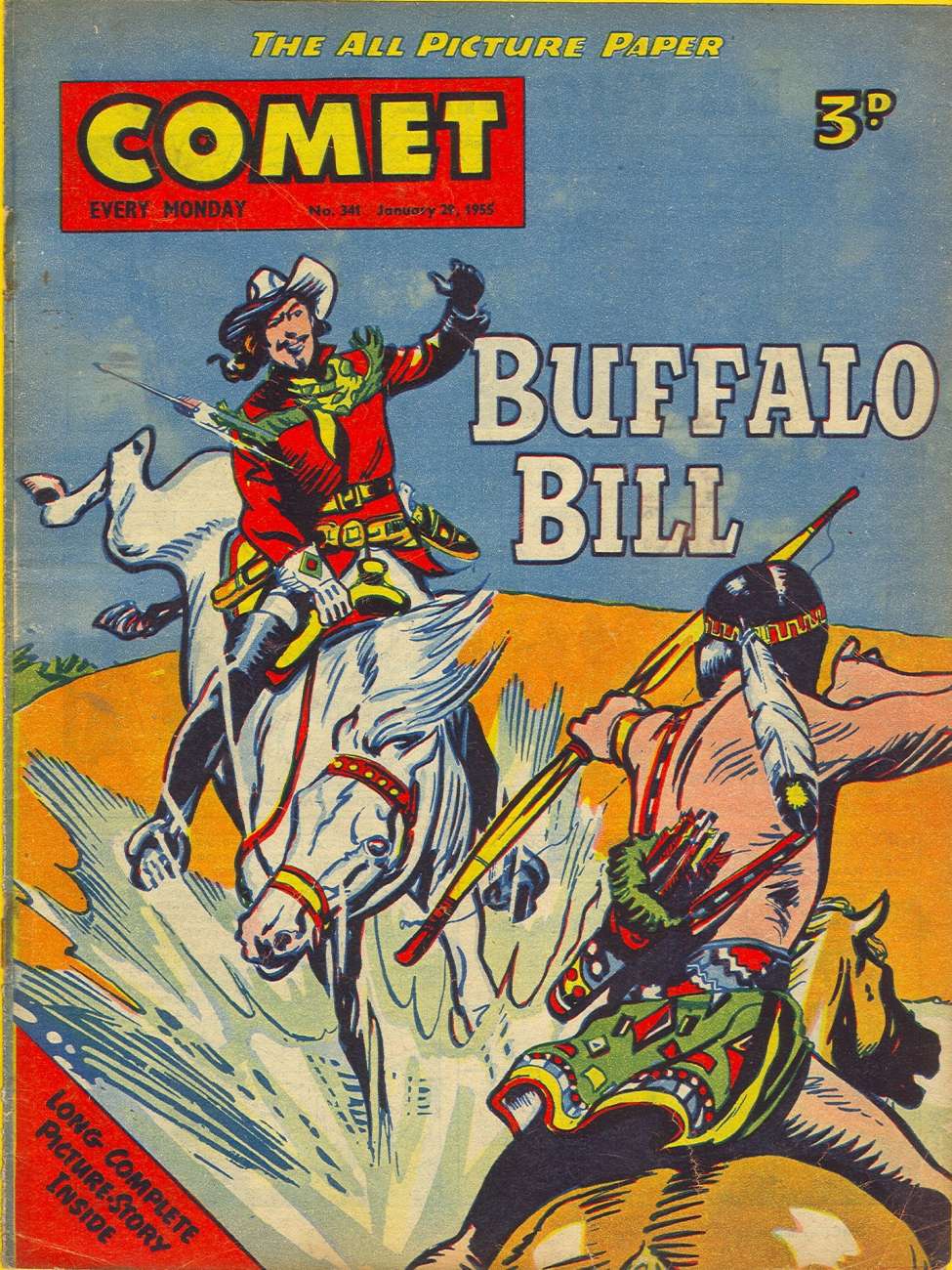 Comic Book Cover For The Comet 341