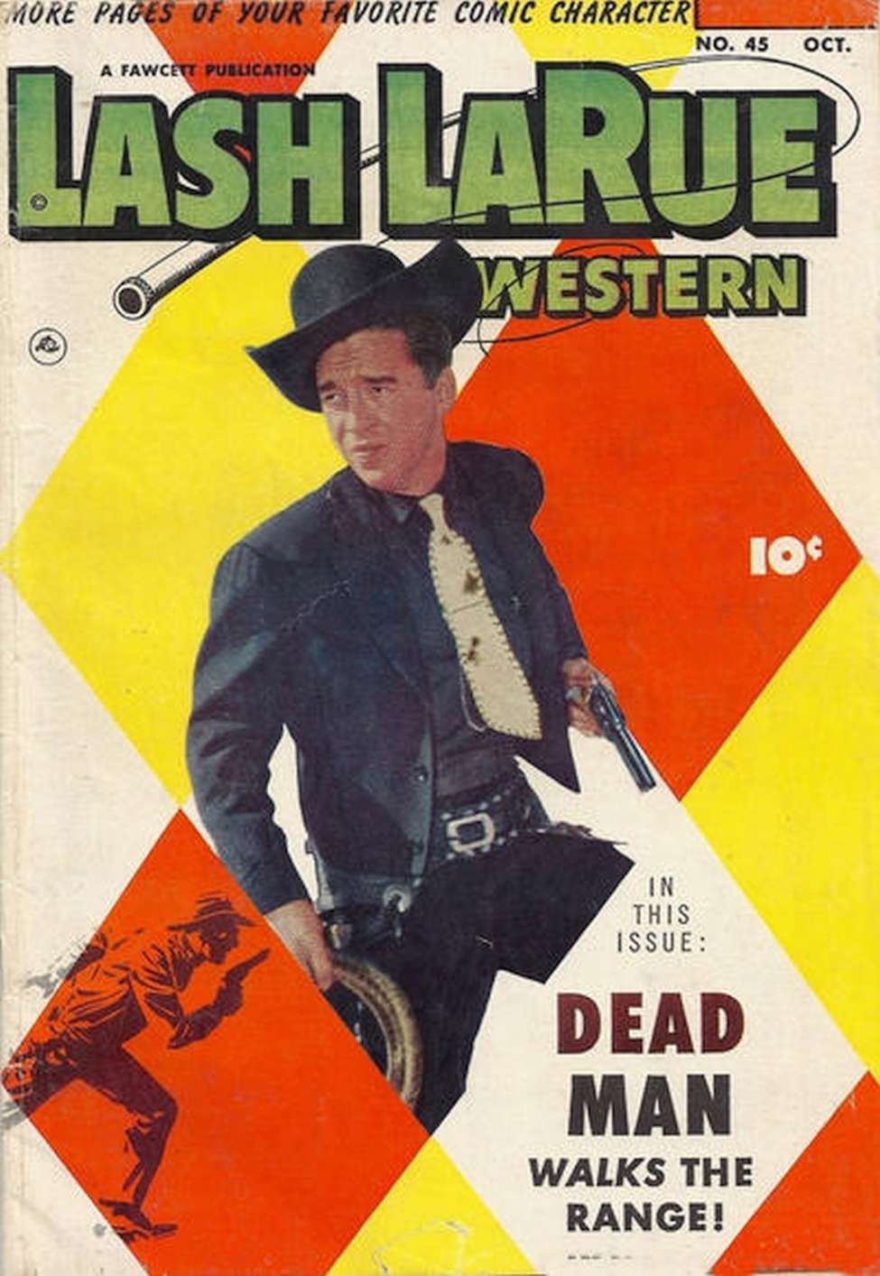 Comic Book Cover For Lash LaRue Western 45