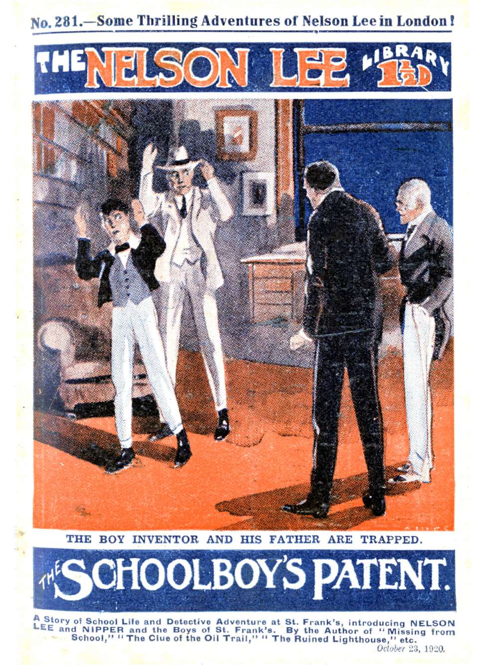 Comic Book Cover For Nelson Lee Library s1 281 - The Schoolboy's Patent