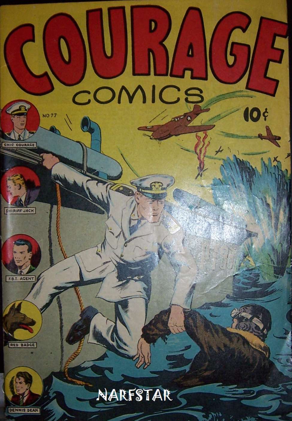 Comic Book Cover For Courage Comics 77