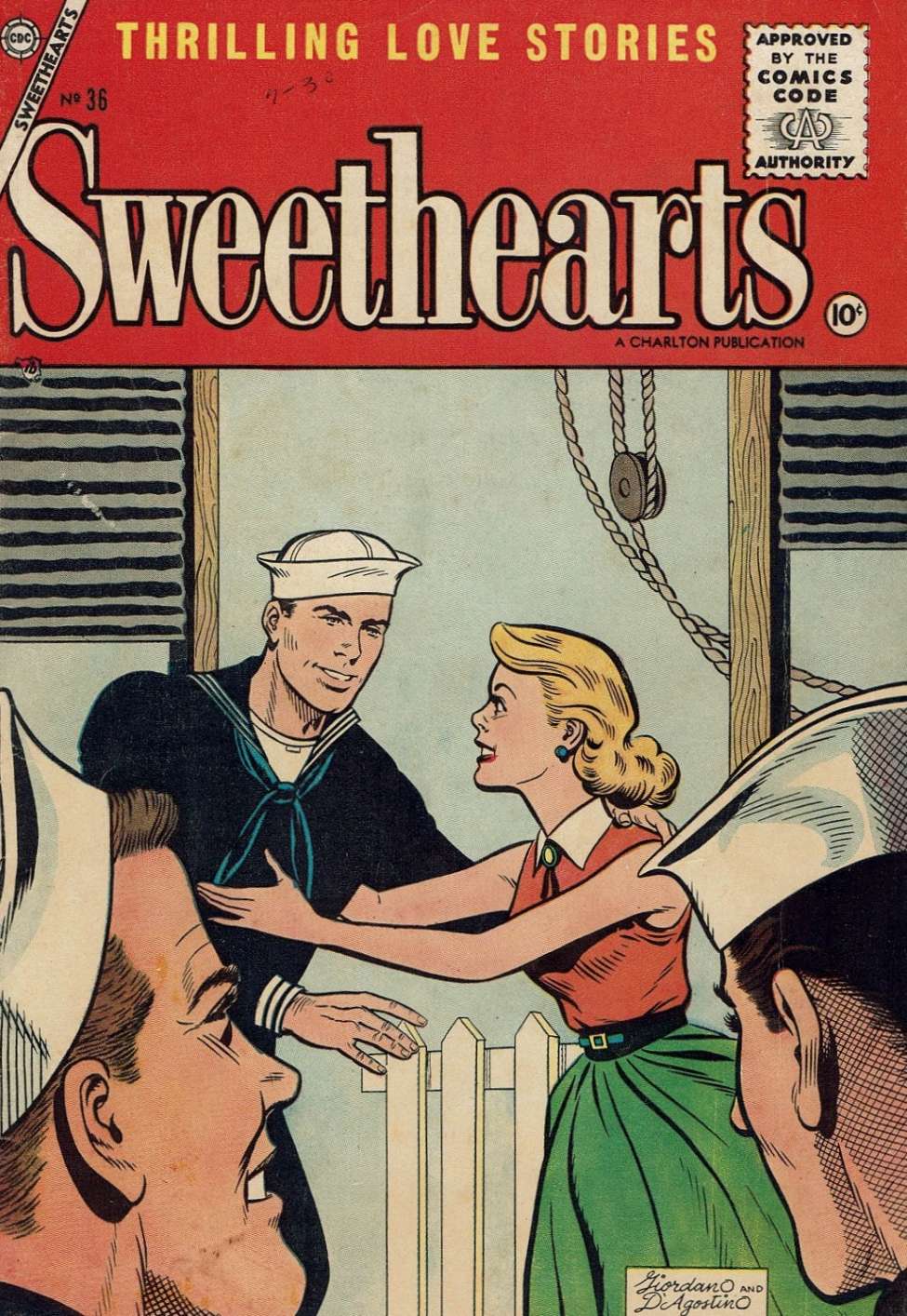 Comic Book Cover For Sweethearts 36 - Version 1
