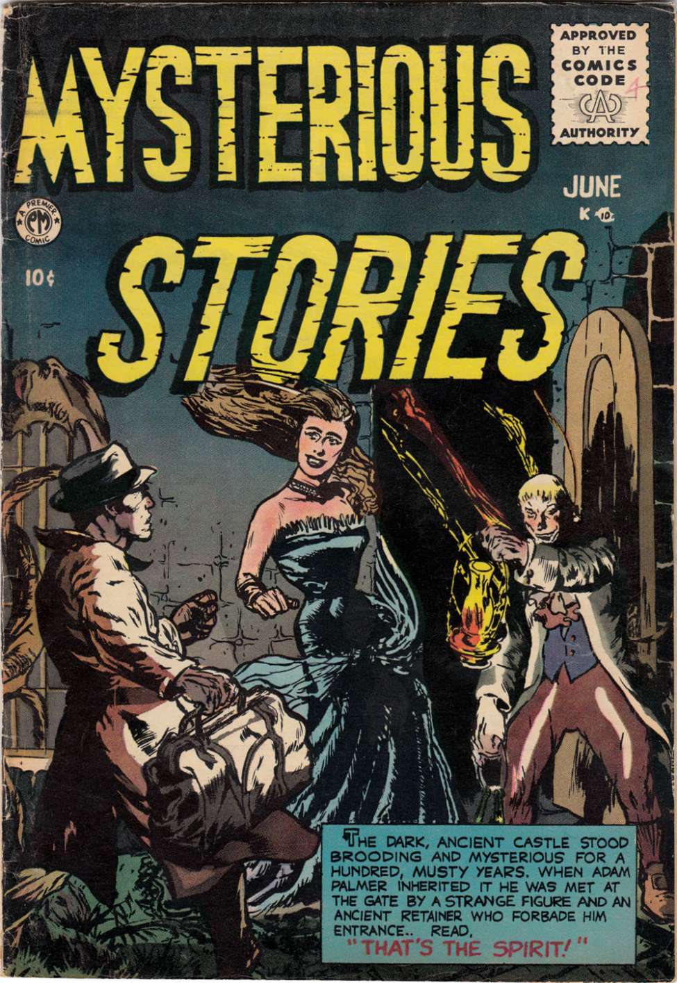 Comic Book Cover For Mysterious Stories 4