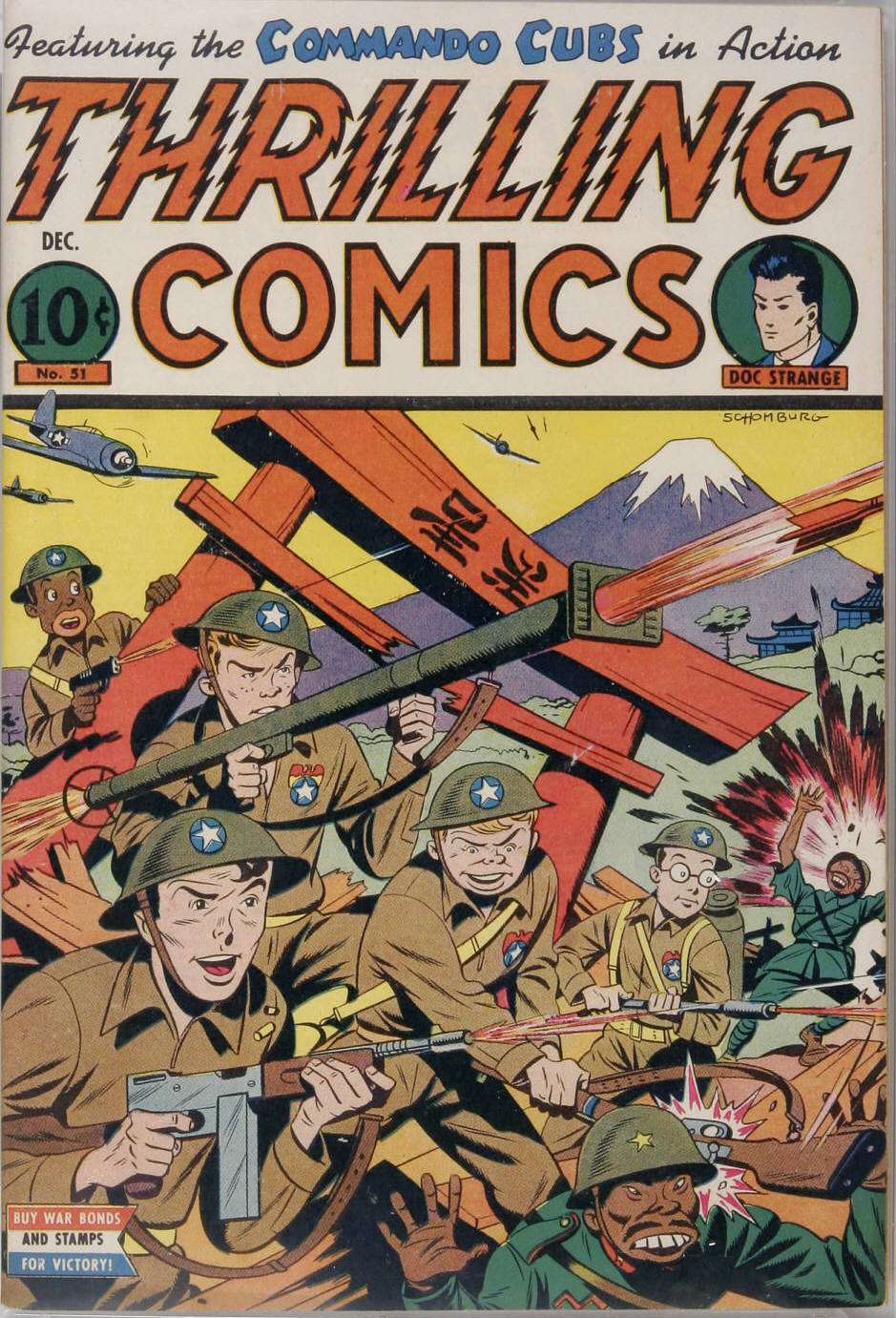 Comic Book Cover For Thrilling Comics 51