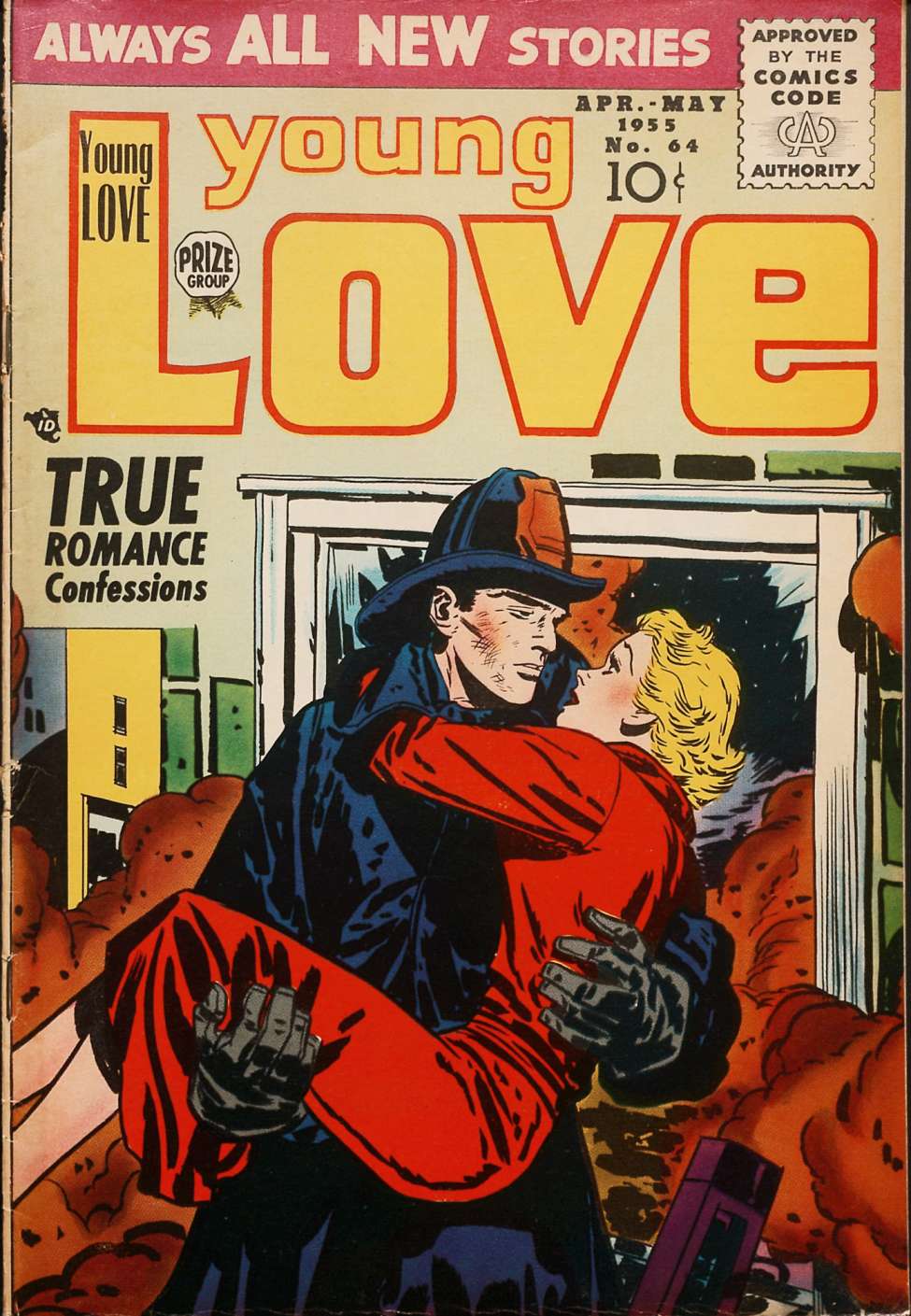 Comic Book Cover For Young Love 64