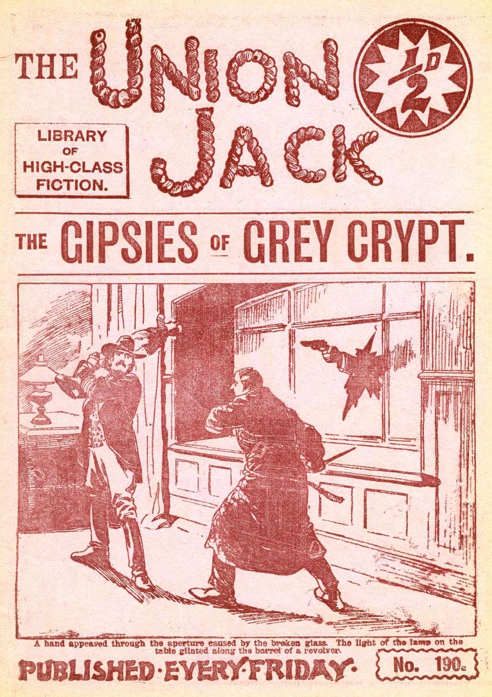 Comic Book Cover For The Union Jack 190 - The Gipsies of Grey Crypt