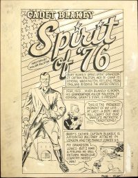 Large Thumbnail For Pocket Comics 1 (Spirit of 76 Original art) - Version 2