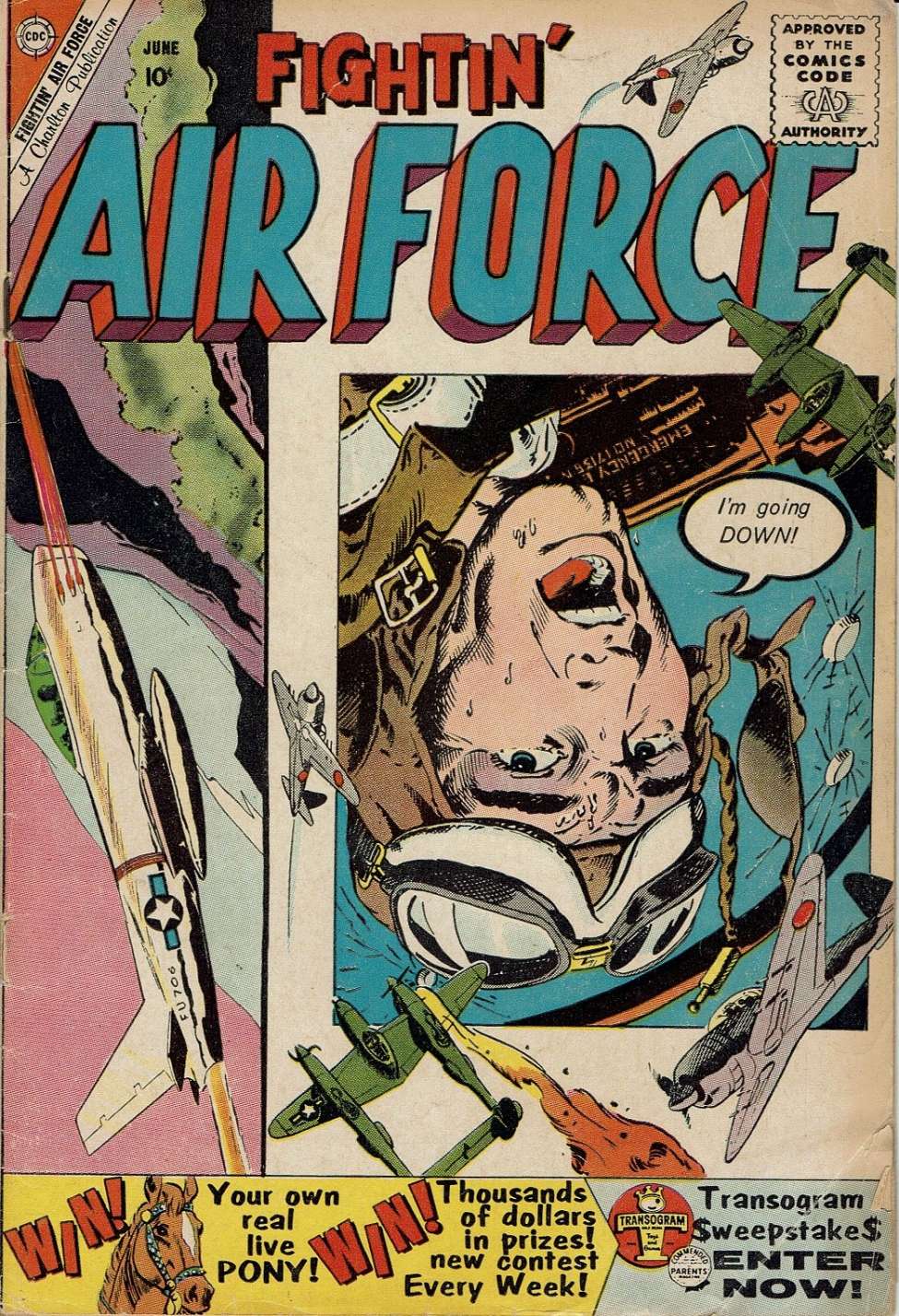 Comic Book Cover For Fightin' Air Force 21