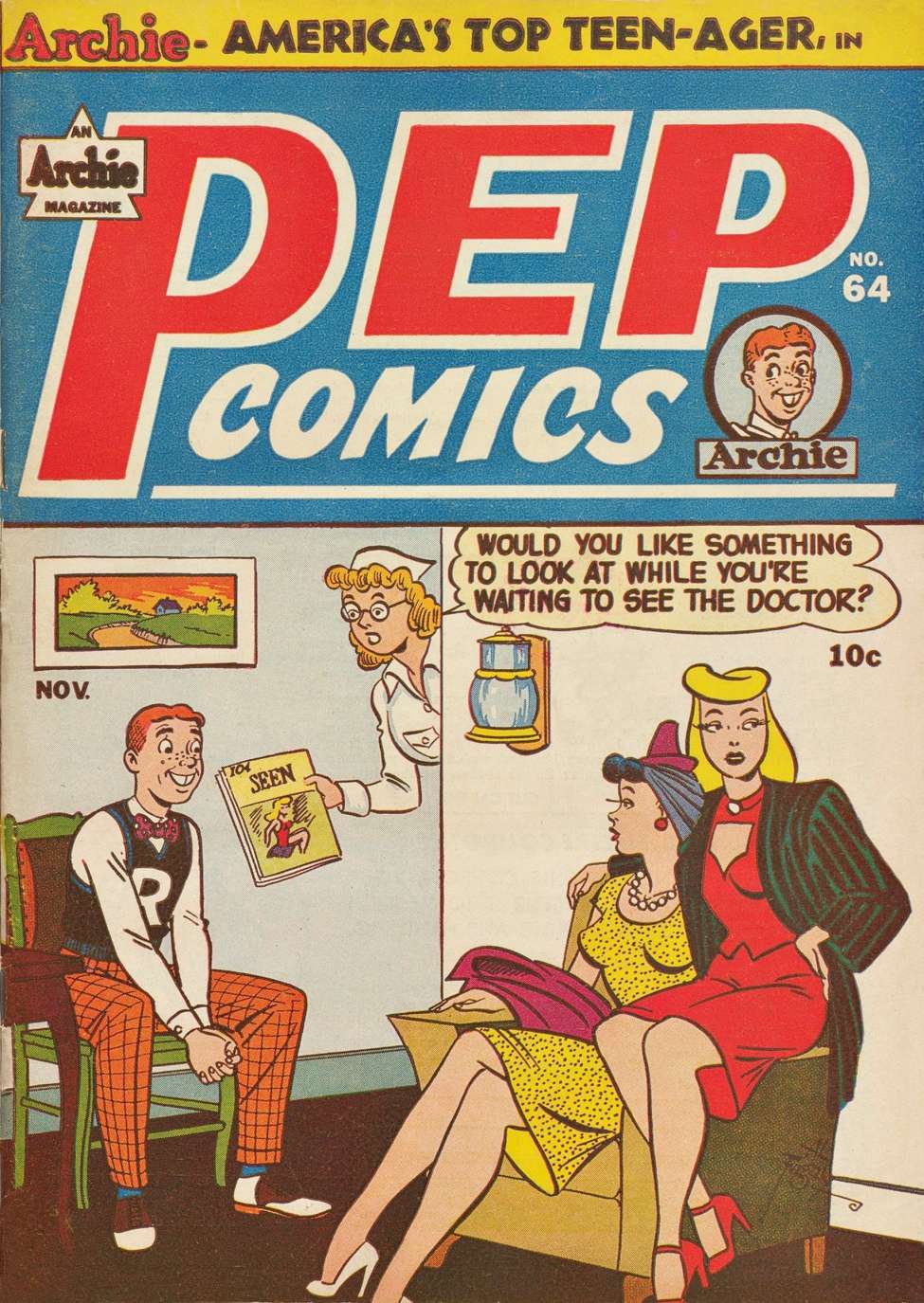 Book Cover For Pep Comics 64