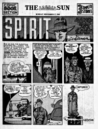 Large Thumbnail For The Spirit (1940-11-17) - Baltimore Sun (b/w) - Version 2
