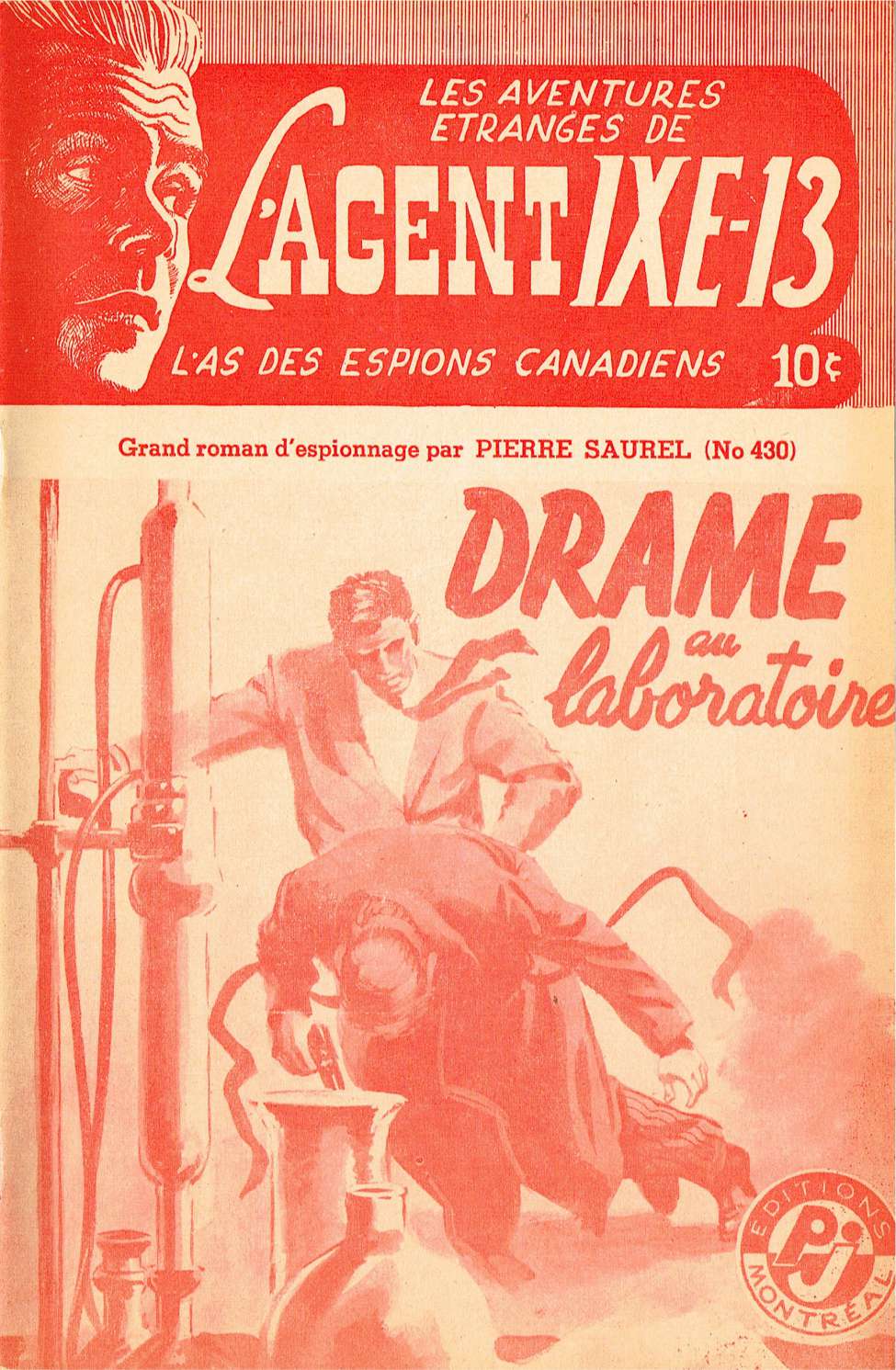 Book Cover For L'Agent IXE-13 v2 430 - Drame au laboratoire