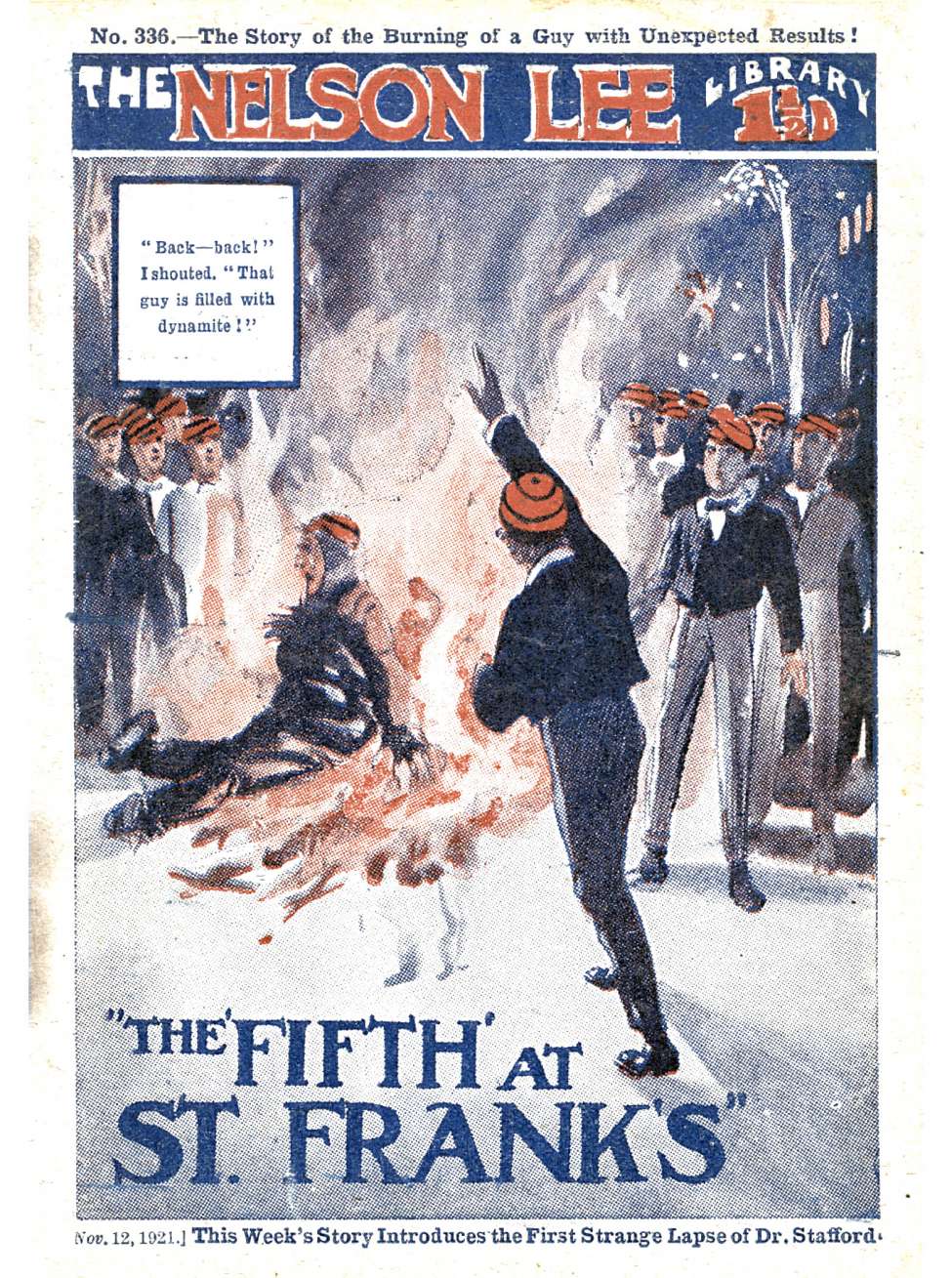 Book Cover For Nelson Lee Library s1 336 - The Fifth at St. Frank's