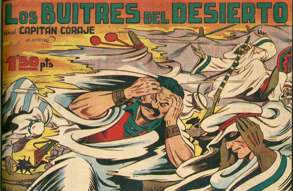 Book Cover For El Capitán Coraje 14 Los buitres del desierto