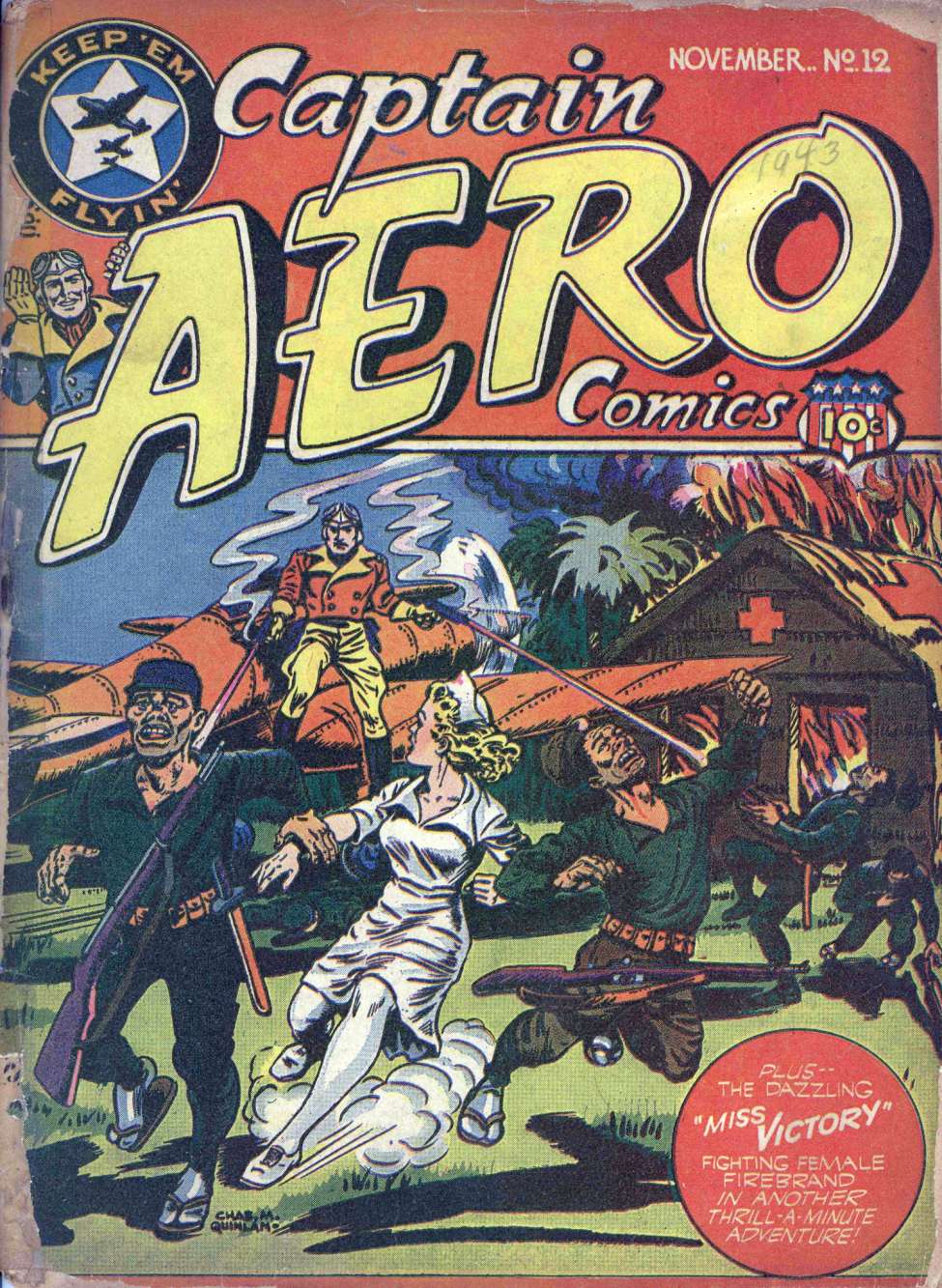 Comic Book Cover For Captain Aero Comics 12 (alt) - Version 2
