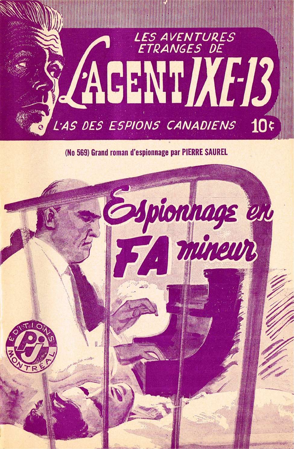 Book Cover For L'Agent IXE-13 v2 569 - Espionnage en fa mineur