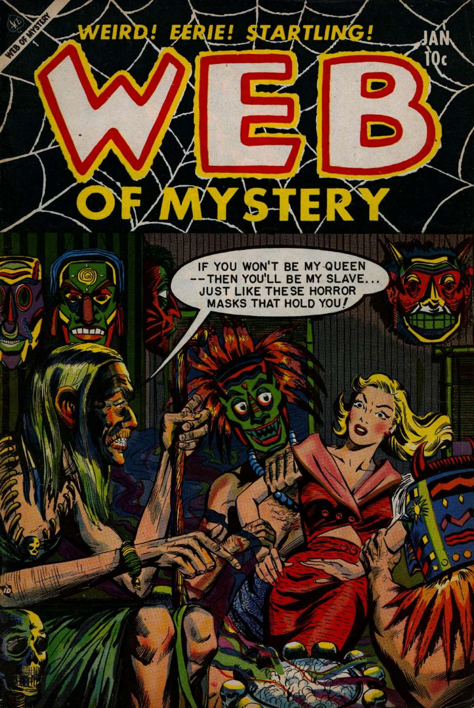Comic Book Cover For Web of Mystery 22