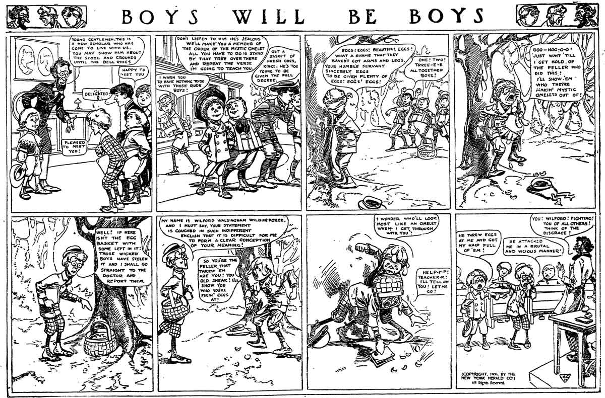 Book Cover For Boys Will Be Boys - New York Herald