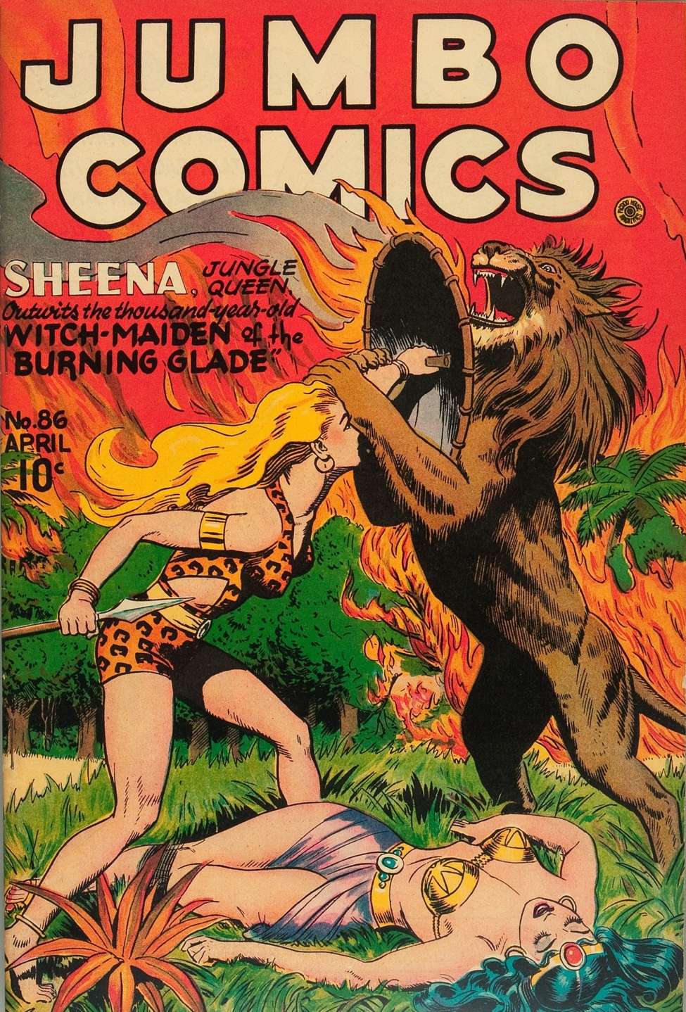 Comic Book Cover For Jumbo Comics 86