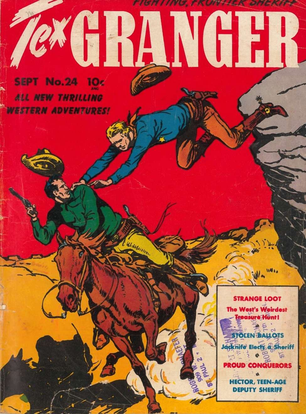Comic Book Cover For Tex Granger 24