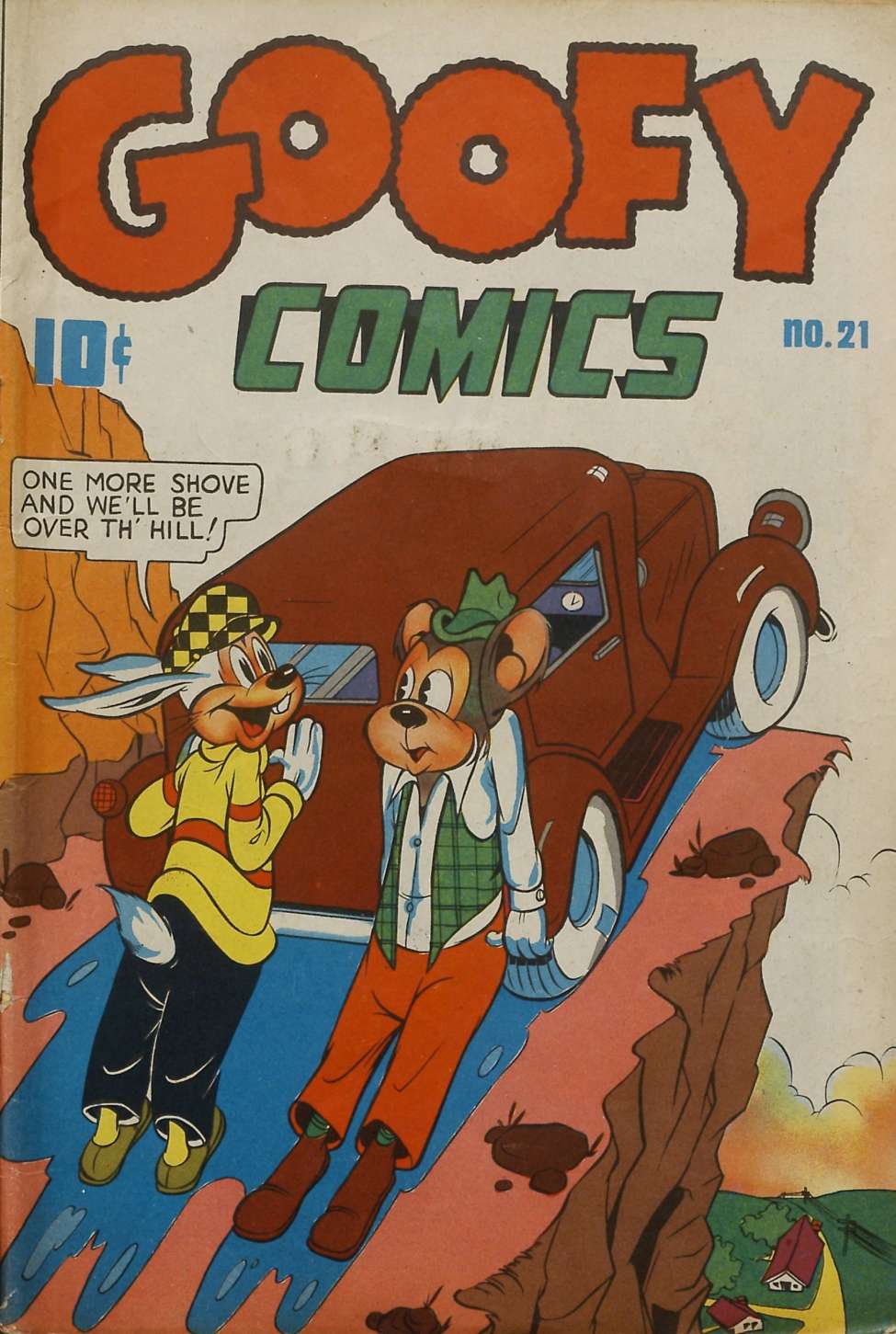 Comic Book Cover For Goofy Comics 21