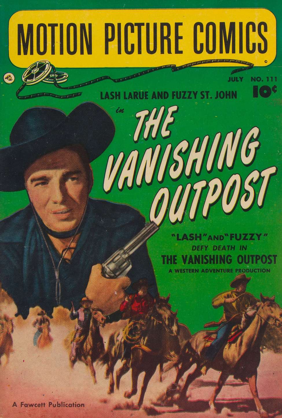 Comic Book Cover For Motion Picture Comics 111 The Vanishing Outpost