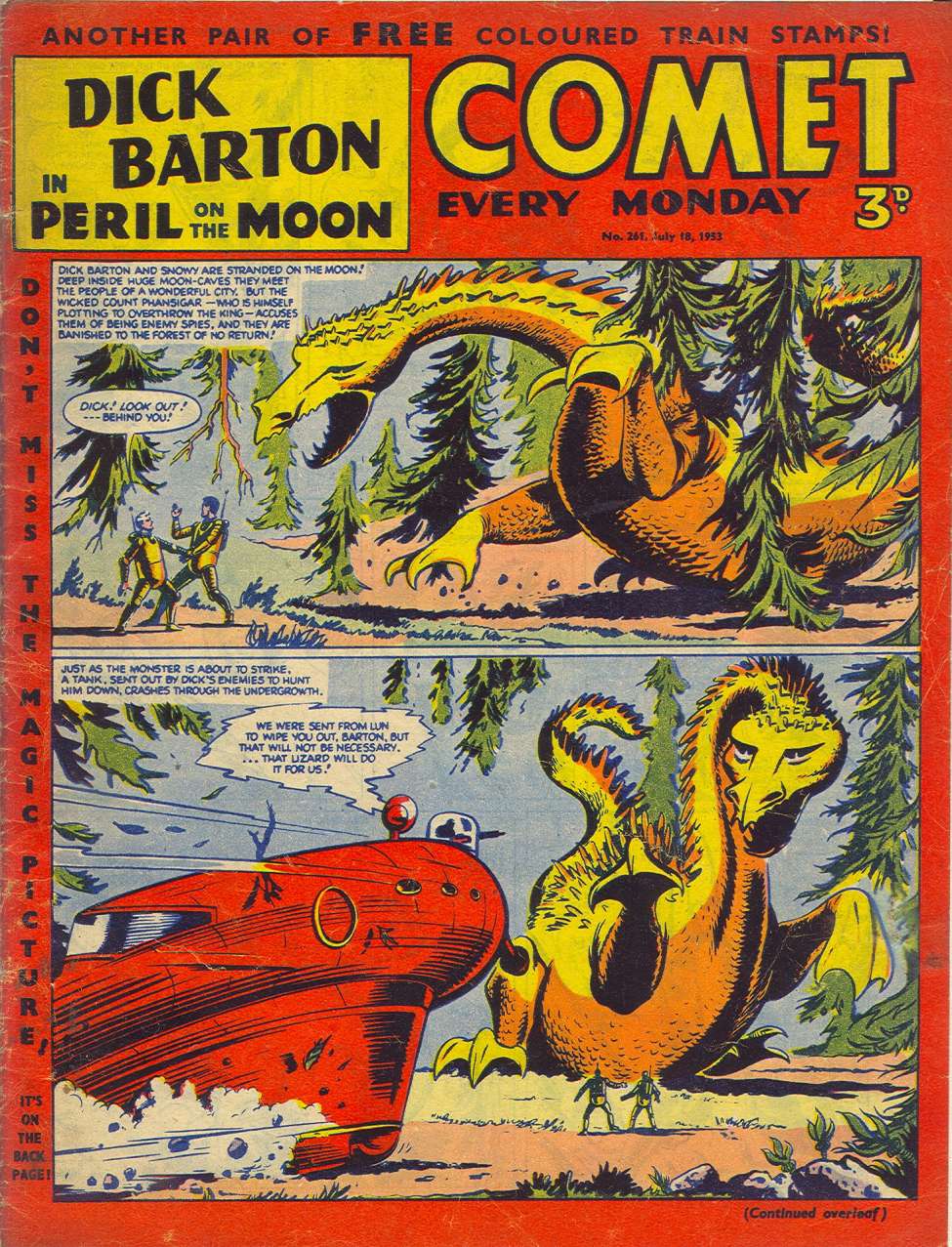 Comic Book Cover For The Comet 261