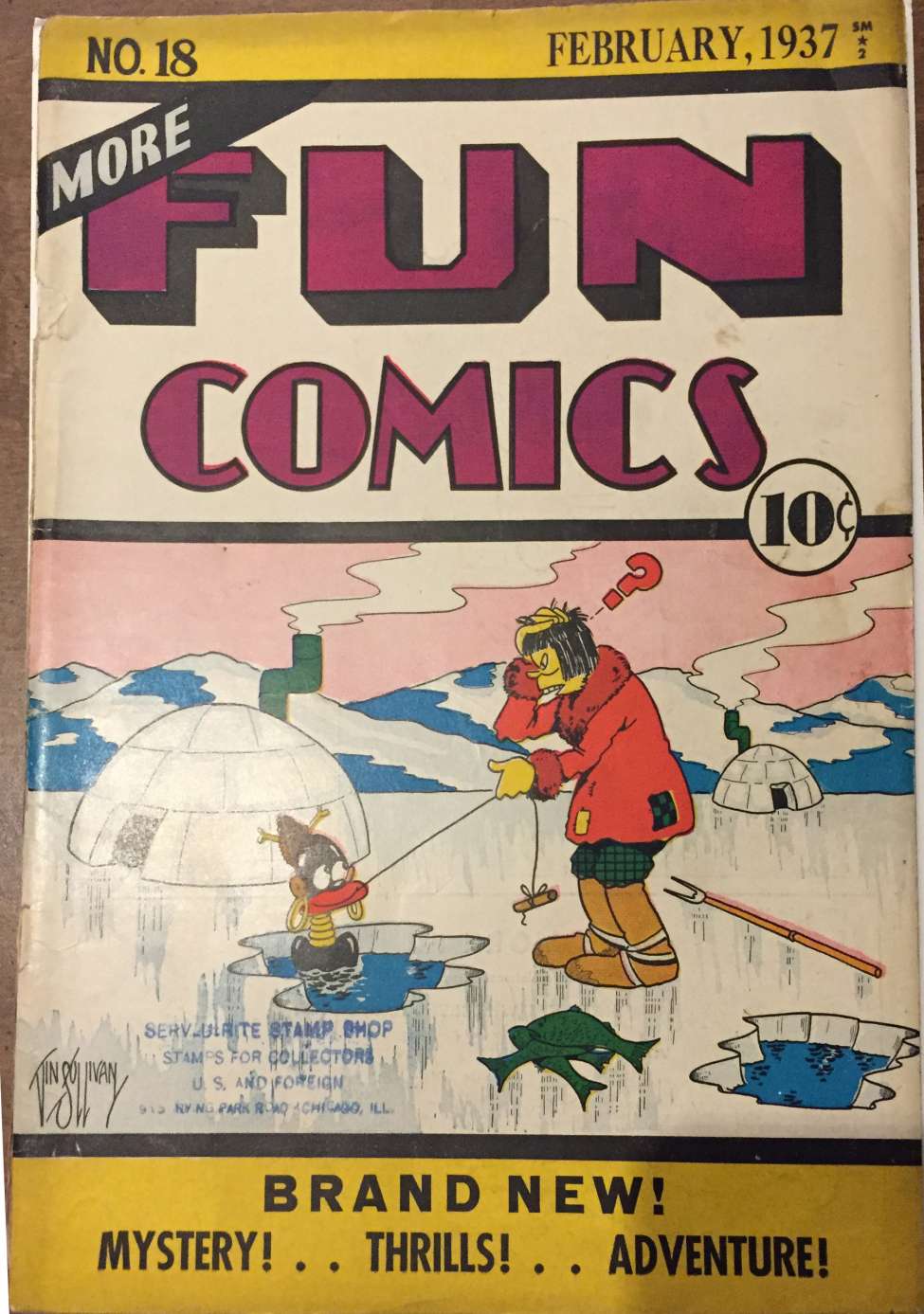 Comic Book Cover For More Fun Comics 18 (DigiCam)