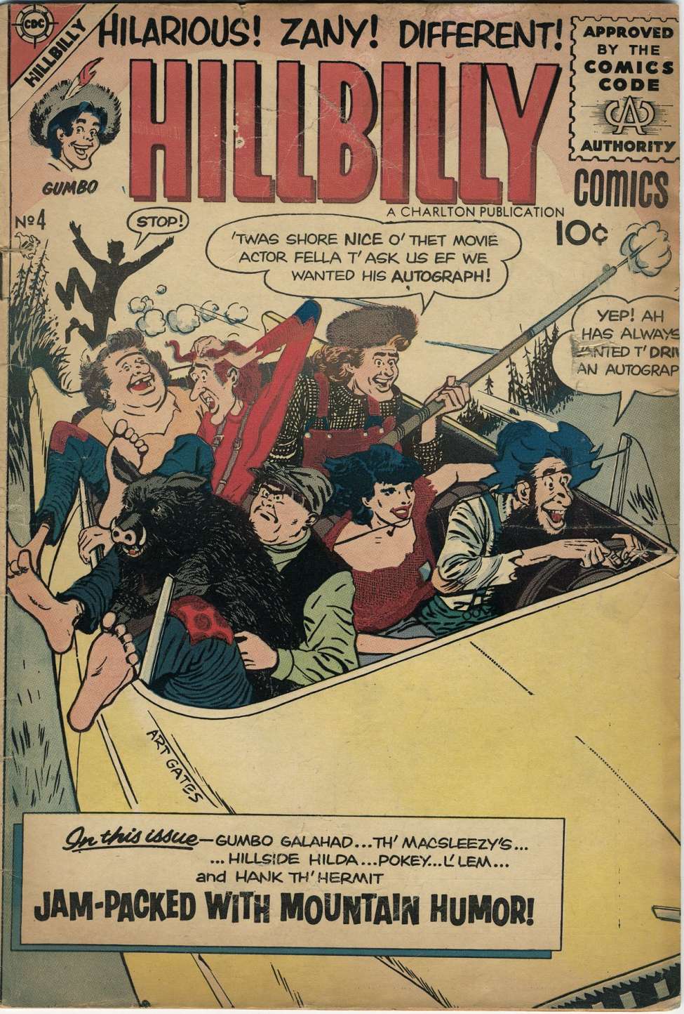Comic Book Cover For Hillbilly Comics 4