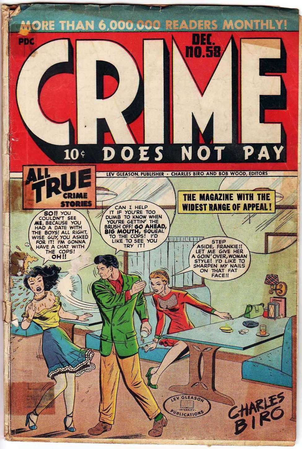 Comic Book Cover For Crime Does Not Pay 58