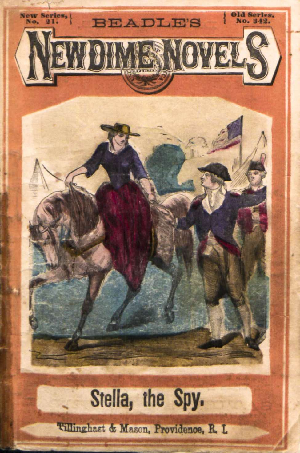 Book Cover For Beadle's New Dime Novels 21 - Stella, the Spy
