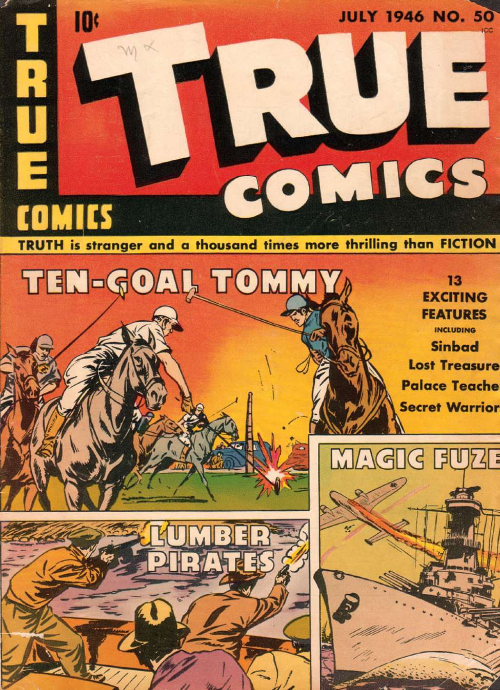 Comic Book Cover For True Comics 50