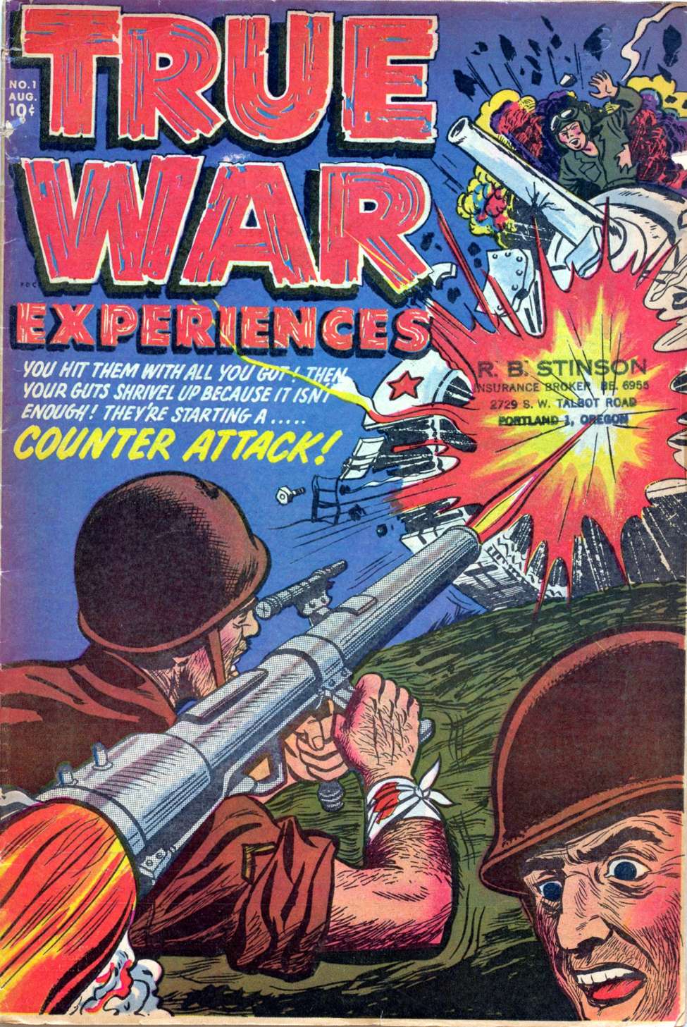 Comic Book Cover For True War Experiences 1