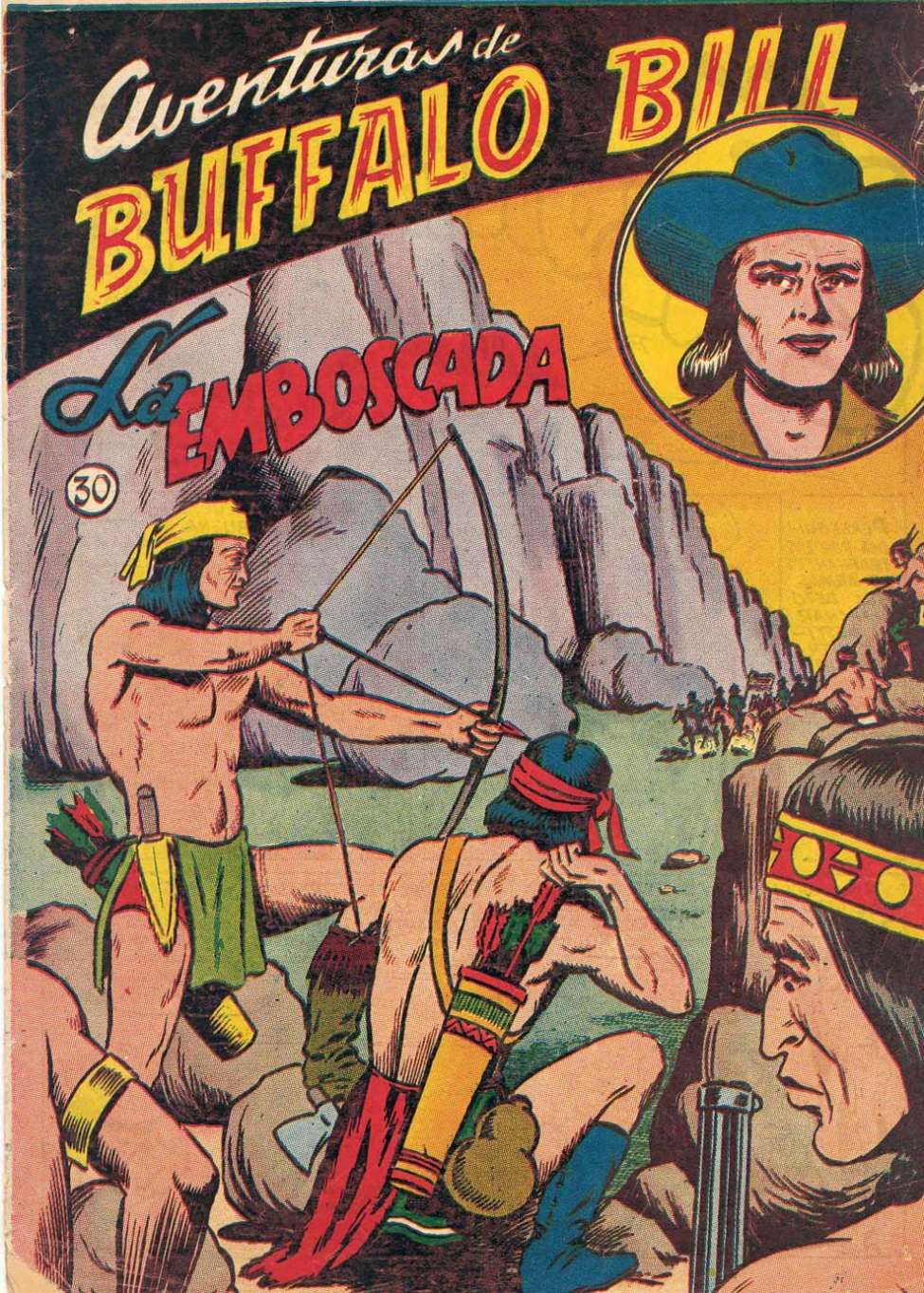 Comic Book Cover For Aventuras de Buffalo Bill 30 La emboscada
