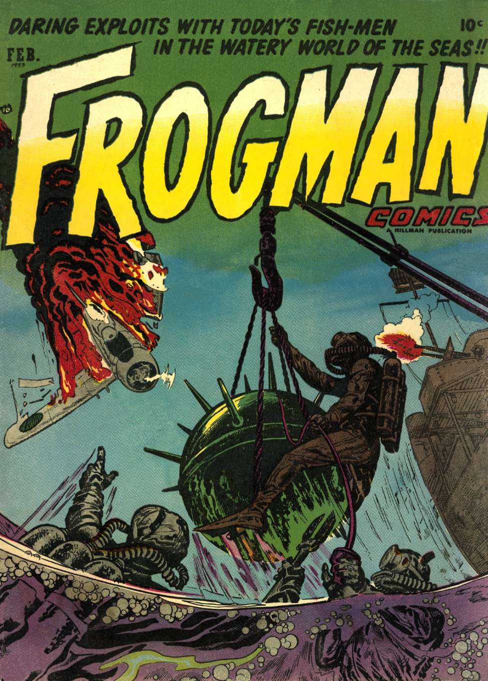 Comic Book Cover For Frogman Comics 8